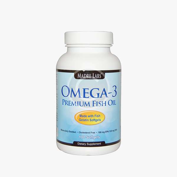 Madre Labs, Omega-3 Premium Fish Oil, No GMOs, No Gluten